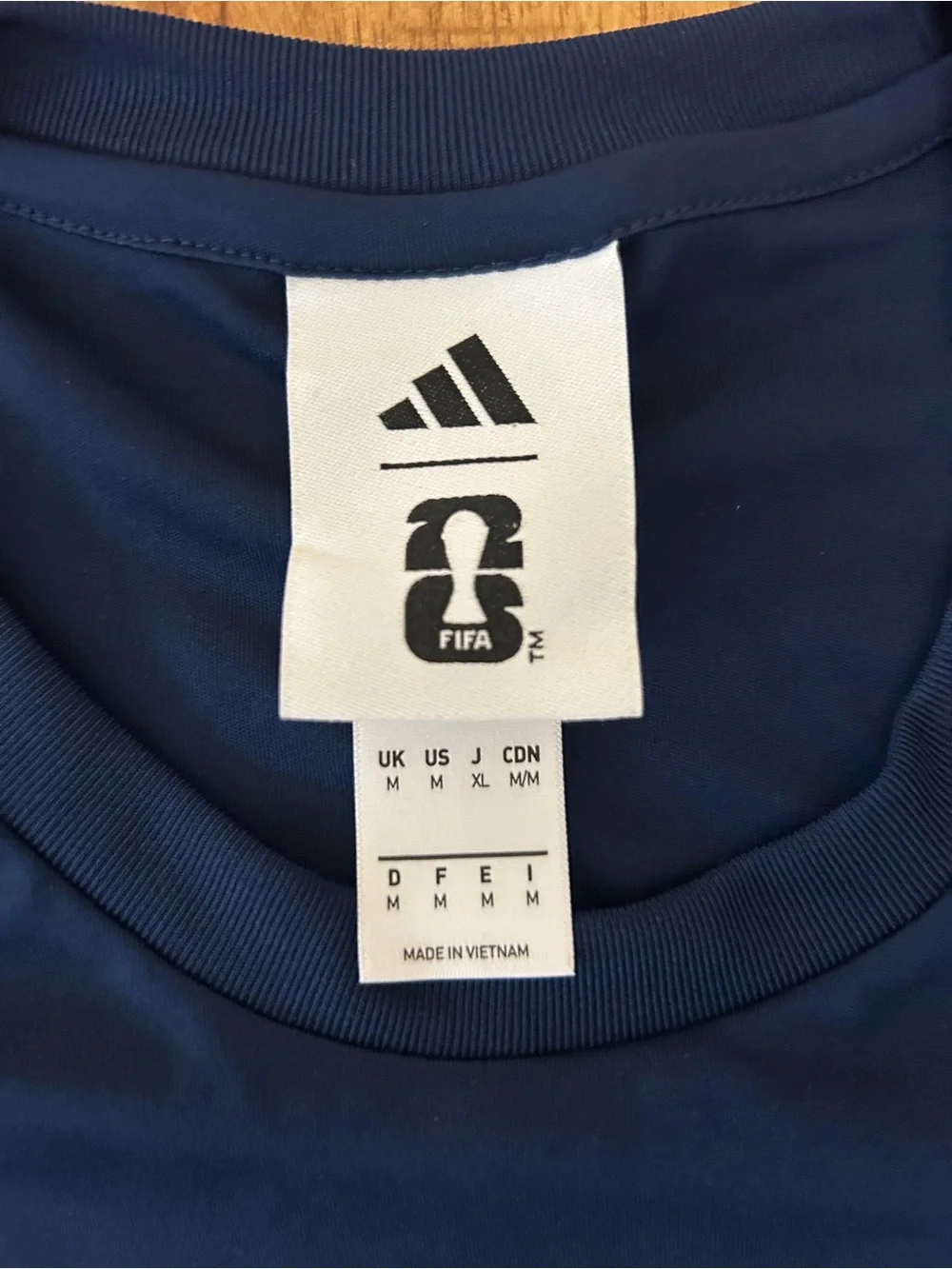 Adidas USA Short Sleeve Performance Tee with Red Accents